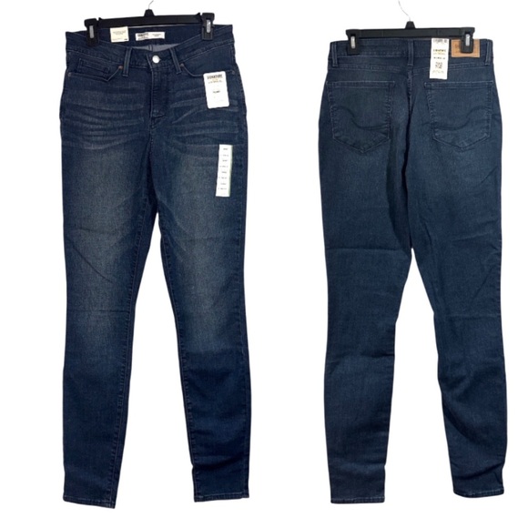 Levi’s skinny jeans shaping 8 long 29 waist 32 inseam NEW blue denim baddie - Picture 1 of 4